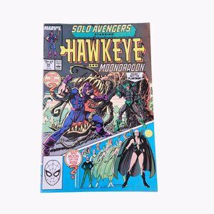 Marvel Solo Avengers Hawkeye and Moondragon #20 1989 Comic Book Bagged Boarded